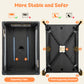 Vomeast Baby Playard,Portable Baby Bassinet Pack and Play with Mattress and Toy Bar,Foldable Bassinet Crib,0-5 Months,Black