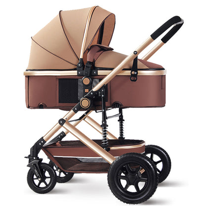 Vomeast Baby Stroller, Foldable Baby Stroller Reversible Bassinet, Travel Stroller for Newborn Baby