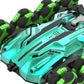 WISAIRT Remote Control Monster Truck,1:18 RC Drift Car with Spray 360 Degress Stunt Car Toys for Kids Boys Girls 6+ Birthday Gifts(Green)