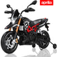 Licensed Aprilia Ride On Motorcycle for Kids, Wisairt 12V Electric Motorbike with Detachable Training Wheels, Key Start, LED Lights, Music, Spring Suspension, Toy Motorcycle for Boys Girls Ages 3-6