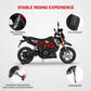 Licensed Aprilia Ride On Motorcycle for Kids, Wisairt 12V Electric Motorbike with Detachable Training Wheels, Key Start, LED Lights, Music, Spring Suspension, Toy Motorcycle for Boys Girls Ages 3-6