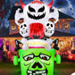 Vrilay 8ft Tall Halloween Inflatable, Ghost Skeleton with LED Lights for Party Yard Outdoor Decorations