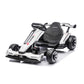 Wisairt 24V 10Ah Kids Electric Go Kart Drift Car, 360° Drift Ride on Toy with 800W Motors, 7.5 MPH, Adjustable Length, LED Lights, Drift Racing Kart for Big Kids 6-12 Years Old, 135 LBS, White