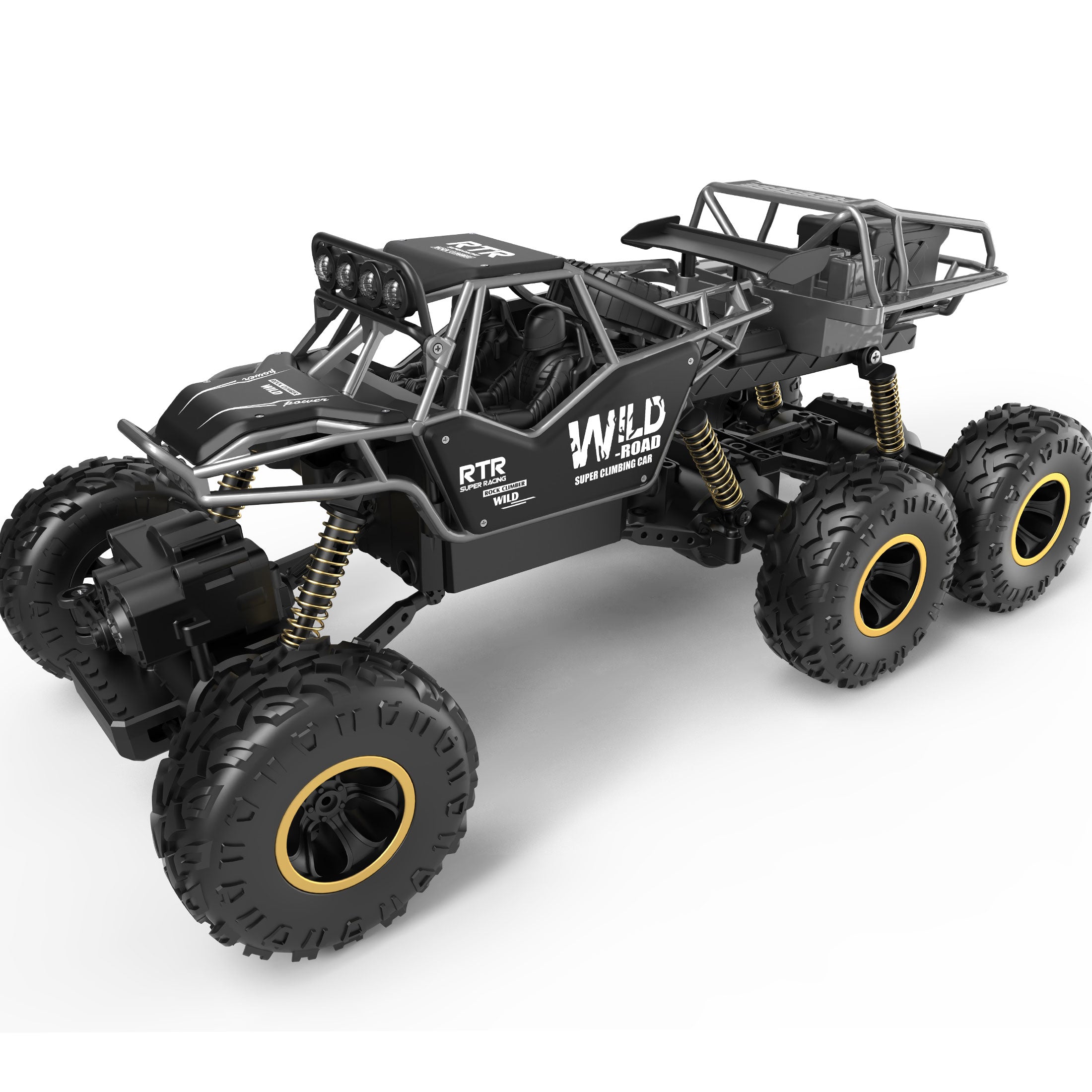 Wisairt 1:12 Large RC Cars with 6 Wheels,4WD Large Remote Control Mons ...