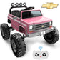 Chevrolet Cheyenne 24 Volt Ride on Toys with Remote, Ride on Truck for Big Kids 3-8 Years, Wisairt Power Car Wheels with 2 Seater, Black
