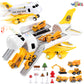 WISAIRT Cargo Airplane Toys,Take Apart Airplane Engineering Aircraft Toy Set Car Track Cargo Plane with 5car for 3-8 Year Old Boys Gifts