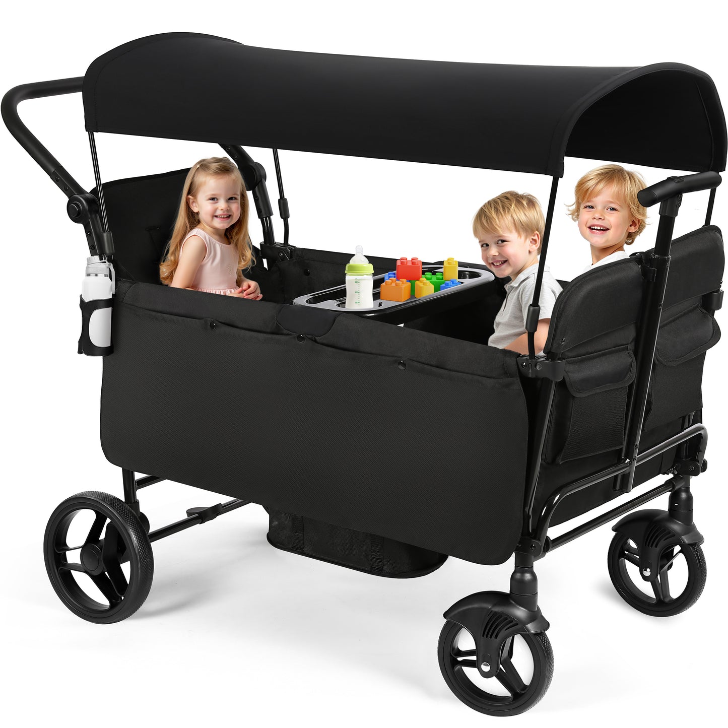Vomeast Wagon Stroller for Kids,Spacious 2-Seater Stroller Wagon with – WISAIRT
