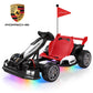 Porsche 24V Electric Go Kart Ride-On Toy for Boys Girls 6-12