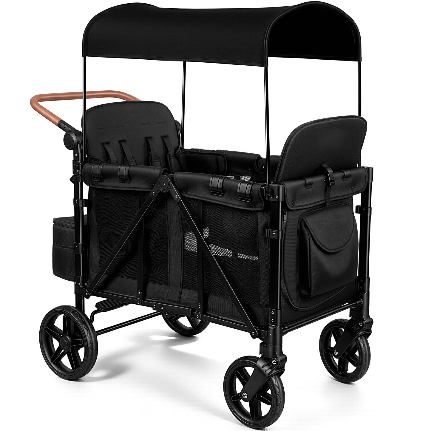 Vomeast 4-Seater Wagon Stroller, Outdoor Baby Stroller Wagon for 4 Kids
