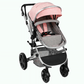 Vomeast Baby Stroller, Foldable Aluminum Alloy Stroller with Reversible, Travel Stroller for Newborn Infant