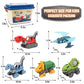 WISAIRT STEM Toys,Take Apart Engineer Dinosaur Toys for Kids with Electric  Screwdriver Storage Box,Building Toys for Boys Girls Age 3-12 Birthday Christmas Gifts(5 Pack)