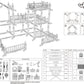 Wisairt Doll House for Girls, DIY DollHouses Set with 6 Rooms 3 Terraces, 20Pcs Pretend Play House Accessories for Kids Gifts Ages 4-8, Pink