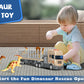 Truck Toy Transport Car Carrier Truck Toy with 2 Dinosaurs