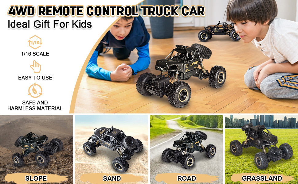 RC Car 1:16 Scale 4WD 2.4GHz Off-Road RC Truck Car